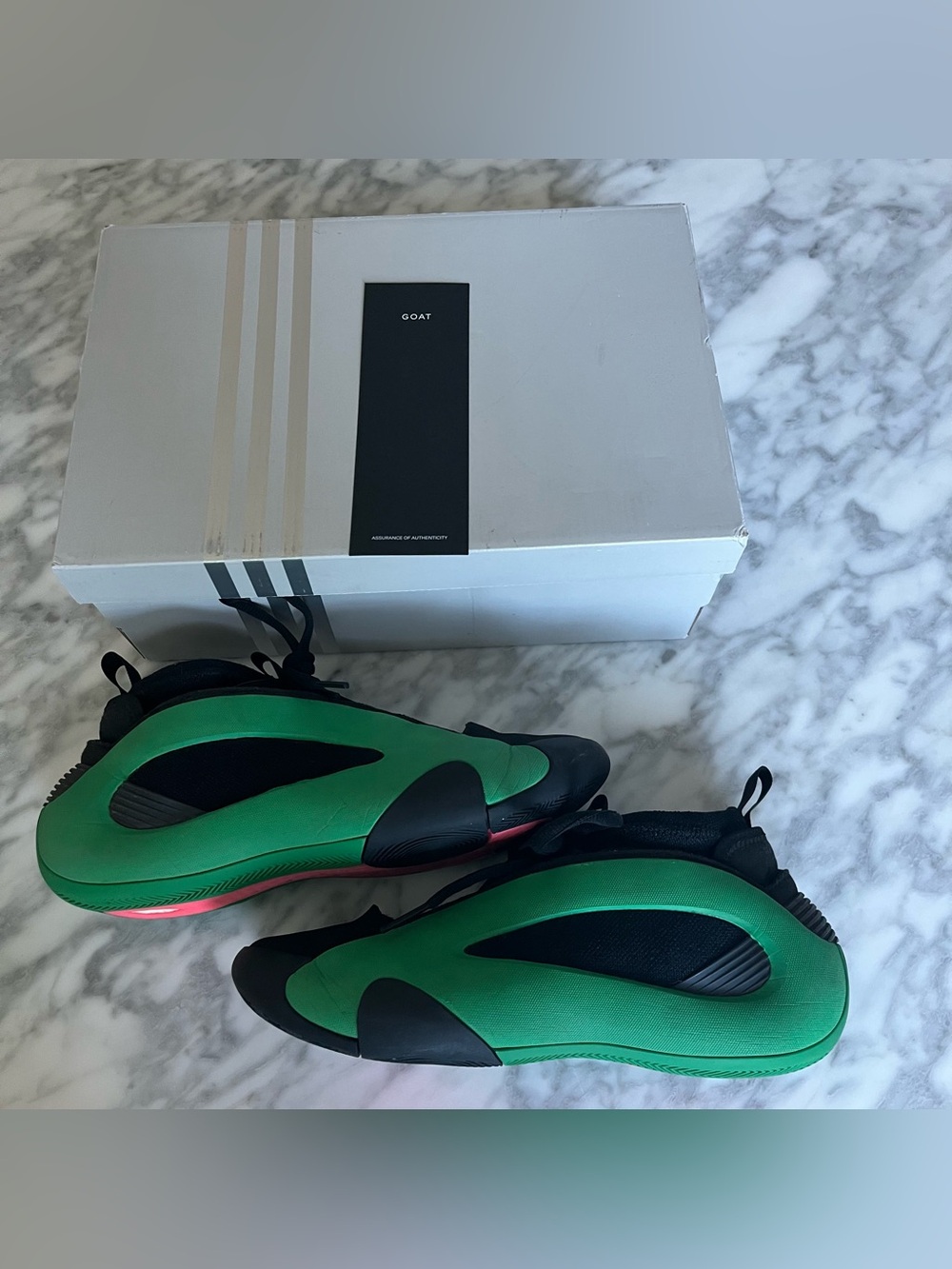 Adidas Harden Vol. 6 Green, Black, and Pink Basketball Sneakers #basketball